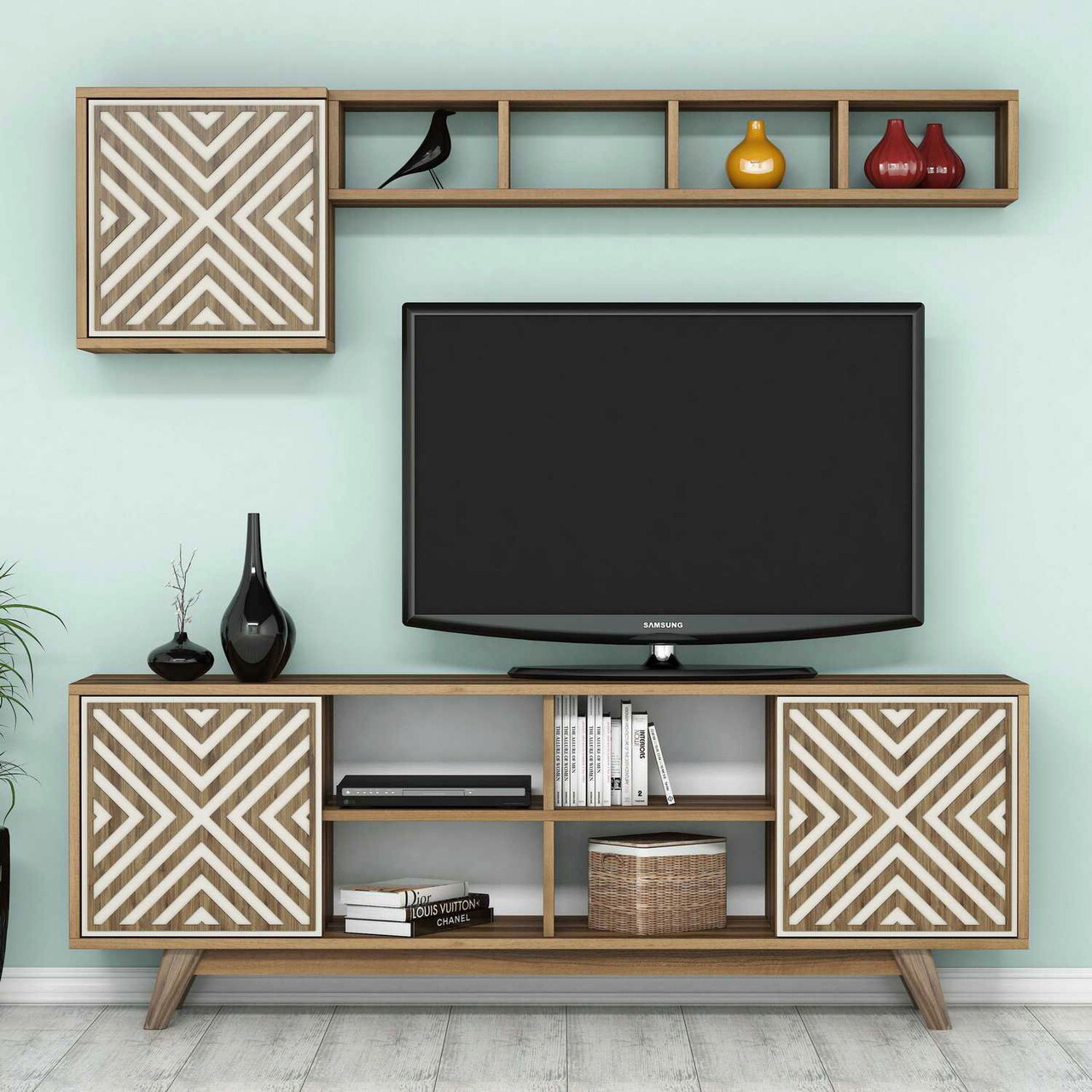 Comoda TV, Hanah Home, Inci, Maro/Crem - imagine 6